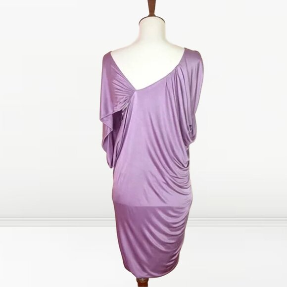 YIGAL AZROUEL draped cocktail dress in lilac size US10 - Picture 2 of 4